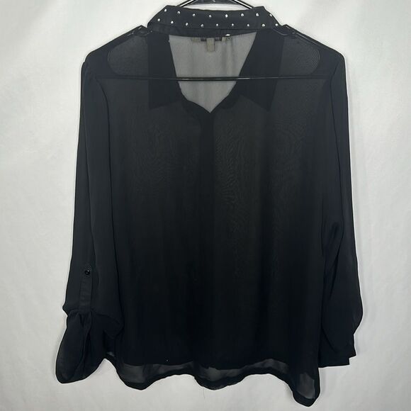 Women’s Daniel Rainn transparent blouse - Picture 3 of 3